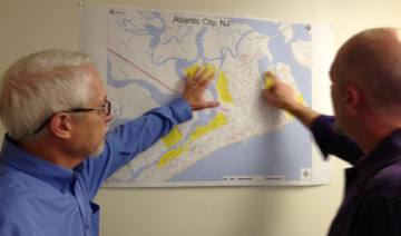 Jack and Craig with Atlantic City map